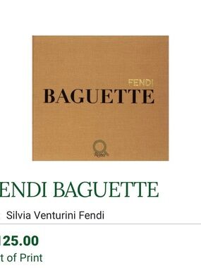 Fendi Baguette Coffee Table Book (new, out of print)